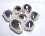 7 pcs Amethist - 37.68 ct - Gecertificeerd gemmologisch, Verzamelen, Mineralen en Fossielen