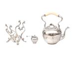 Een zilveren bouilloire, Holland, Amsterdam, 1854-1943, Antiek en Kunst, Zilver