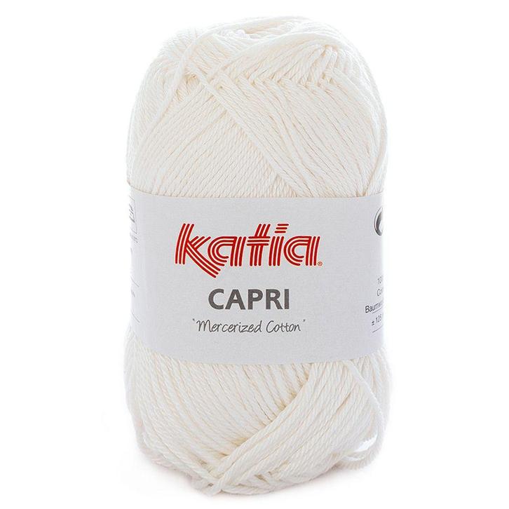 Katia Capri - 82145 ivoorkleurig - Katoen Garen, Hobby en Vrije tijd, Breien en Haken, Ophalen of Verzenden