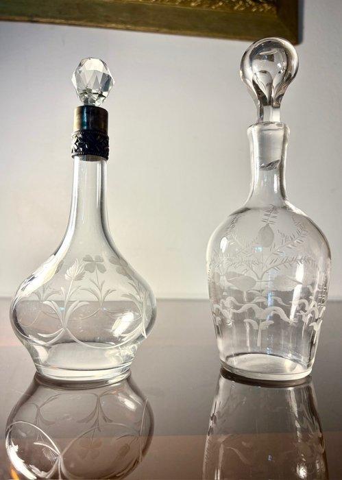 antique crystal production 19eme - Karaf (2) - Kristal, Antiek en Kunst, Antiek | Glas en Kristal