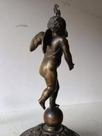 sculptuur, Putto alato - 34 cm - Brons, Antiek en Kunst, Antiek | Keramiek en Aardewerk