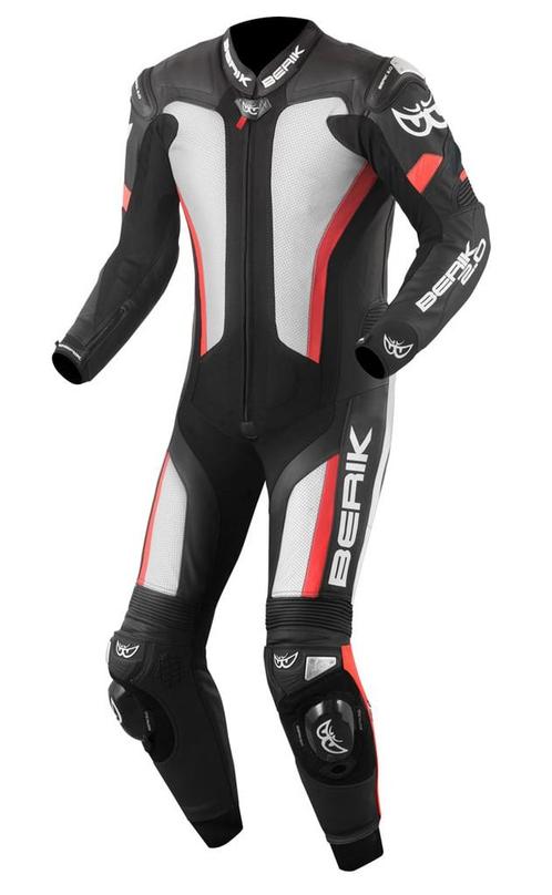 Berik Losail Zwart Wit Rood 1-Delig Motorpak, Motoren, Kleding | Motorkleding, Heren, Nieuw met kaartje, Overall, Verzenden