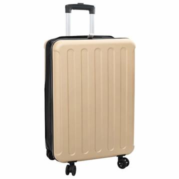 vidaXL Vouwkoffer Hard Shell 24 Champagne 43x27x66 cm ABS beschikbaar voor biedingen