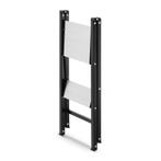 Keukentrap 2 treden - opvouwbare trapladder - zwart zilver, Doe-het-zelf en Verbouw, Ophalen of Verzenden, Nieuw