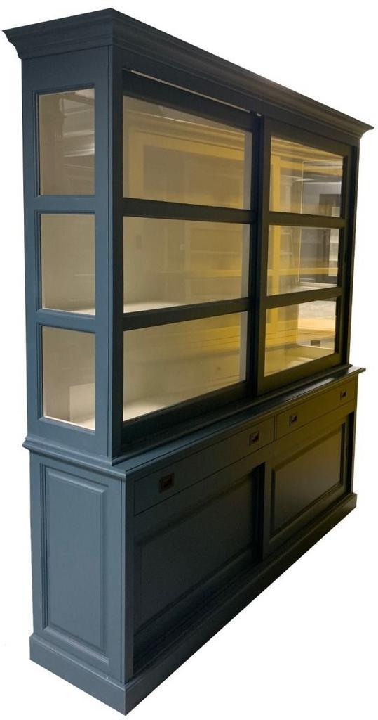 Buffetkast blauw Bussum 200cm, Huis en Inrichting, Kasten | Buffetkasten, Ophalen of Verzenden