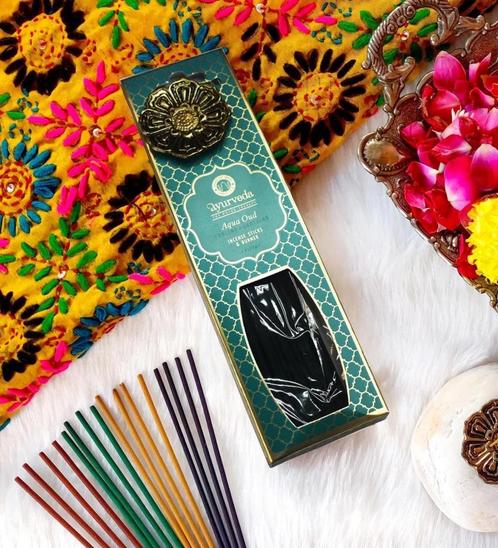 Song of India - Ayurveda Incense sticks with Metal hanging, Sport en Fitness, Gezondheidsproducten en Wellness, Nieuw