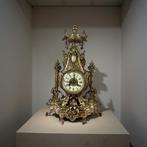 Pendule - Brons, Glas - 1850-1900, Antiek en Kunst, Antiek | Klokken