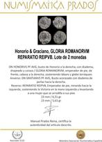 Romeinse Rijk. Honorio & Graciano. Follis GLORIA