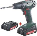 Metabo BS 18 18V Li-Ion accu boor-/schroefmachine set (2x, Verzenden, Zo goed als nieuw