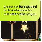 Kerstverlichting Raam Sterren - 76cm - Inclusief Batterijen, Diversen, Kerst, Verzenden, Nieuw