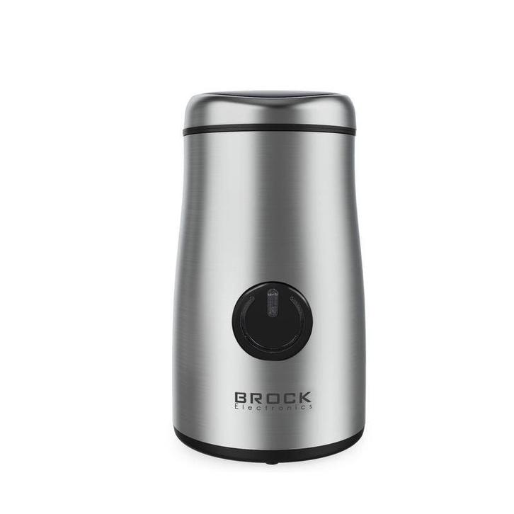 Brock Elektrische Koffiemolen 150W – Zilver – RVS Mes – Voor, Witgoed en Apparatuur, Koffiezetapparaten, Ophalen of Verzenden