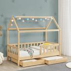 Kinderbed Marli - 80 x 160 cm - Houtkleur - Incl. lades, Kinderen en Baby's, Kinderkamer | Bedden, Verzenden, Nieuw