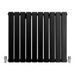 Design Radiator Sierradiator Verwarming - Mat Zwart - 600 mm, Doe-het-zelf en Verbouw, Verwarming en Radiatoren, Verzenden, Nieuw