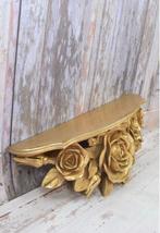 Plank - Vintage gouden rozen barok consoleplank - Hout
