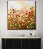 Irina Morisch - you are my sunshine -square abstract floral, Antiek en Kunst