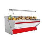 GGM Gastro | Koeltoonbank - 2500mm - met verlichting - Rood, Zakelijke goederen, Horeca | Meubilair en Inrichting, Verzenden, Nieuw in verpakking