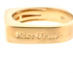 Gouden vierkante gematteerde ring; Marc O Polo (uniek), Goud, Gebruikt, Ophalen of Verzenden, Dame of Heer