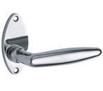 Deurklink op rozet Dudok/elips glans chroom, Verzenden, Nieuw