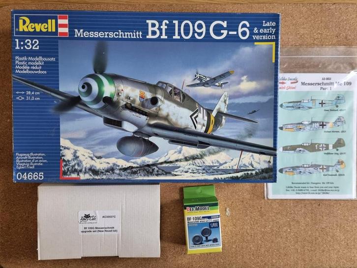 Revell 04665 Messerschmitt Bf 109 G-6 1:32 + 3 opties, Hobby en Vrije tijd, Modelbouw | Vliegtuigen en Helikopters, Revell, Verzenden