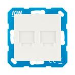 Modular Jack 2-voudig met Centraalplaat V1/J1 Serie, Ophalen of Verzenden, Nieuw