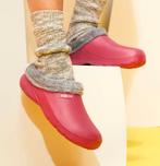 XQ Dames Tuinklompen Donker Roze met Bontje - Instap &, Ophalen of Verzenden, Nieuw