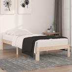 vidaXL Bedframe massief hout 90x190 cm, 90 cm, Eenpersoons, Bruin, Verzenden