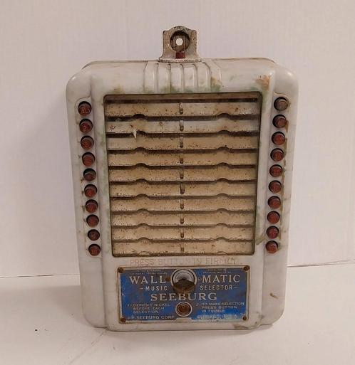 Seeburg WS-2Z Wallbox Wit Gemarmerd - Origineel, Verzamelen, Automaten | Jukeboxen, Ophalen