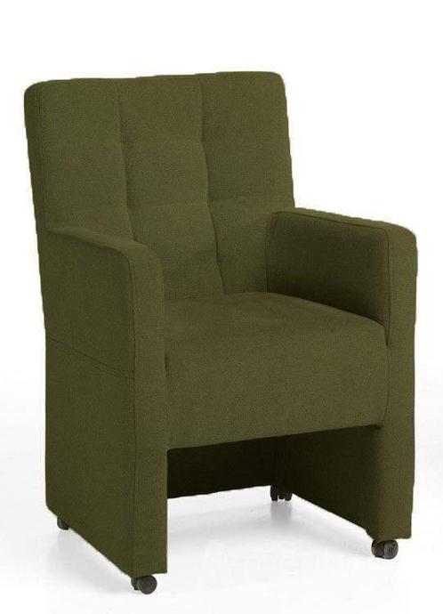 Eetkamerstoel Peter - eetkamerstoelen - Groen, Huis en Inrichting, Stoelen, Nieuw, Stof