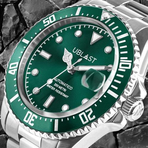Ublast - Diver 20 ATM - UB2D4012GN - Heren - 2025, Sieraden, Tassen en Uiterlijk, Horloges | Heren