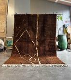 Donkerbruin Marokkaans Mrirt wollen tapijt – geometrisch, Huis en Inrichting, Nieuw