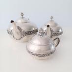 Theeservies - .915 zilver, Antiek en Kunst
