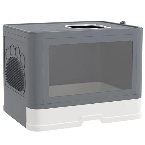 TRUUSK Kattenbak Met Deksel En Schep Kattenbak Voor Maximaal, Dieren en Toebehoren, Katten-accessoires, Nieuw, Verzenden