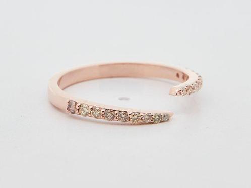 Zonder Minimumprijs - Ring 14 kt. - 0.25ct. tw. Diamant, Sieraden, Tassen en Uiterlijk, Ringen