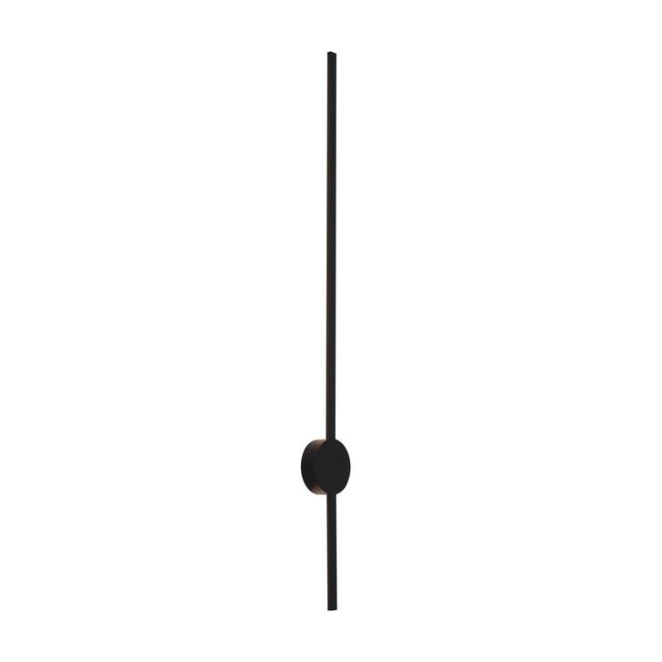 Moderne wandlamp zwart 100cm incl. LED - Clockwise, Huis en Inrichting, Lampen | Wandlampen, Nieuw, Overige materialen
