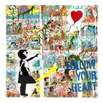 Koen Betjes (XXI) - Banksy’s Girl with the Balloon x Follow, Antiek en Kunst