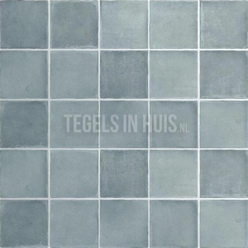 Vloertegel / wandtegel argile sky licht blauw 10x10, Doe-het-zelf en Verbouw, Tegels, Vloertegels, Nieuw, 10 m² of meer, Keramiek