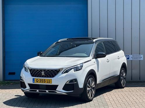 Zakelijke Lease |  Peugeot 5008 1.2 PureTech PANO GT-Line 7, Auto's, Peugeot, Dealer onderhouden, Lease, Zwart, Handgeschakeld