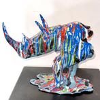 Abdoulaye Derme - sculptuur, Rhinocéros - 22 cm - Koud, Antiek en Kunst