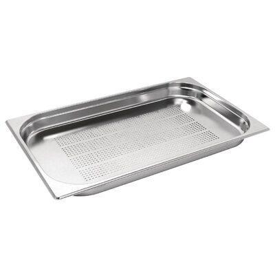 Gastronormbak - 1/1 - H 4 cm - geperforeerd - RVS - Vogue -, Zakelijke goederen, Horeca | Keukenapparatuur, Nieuw in verpakking