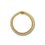 Gouden vintage fantasie schakel armband | 20 cm, Ophalen of Verzenden, Gebruikt, Overige kleuren, Goud