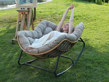 Bircim lounge fauteuil met dikke kussens – Voor Binnen en Bu beschikbaar voor biedingen