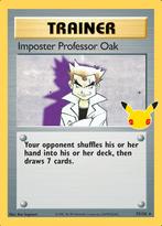 Imposter Professor Oak  73/102 celebrations, Hobby en Vrije tijd, Verzamelkaartspellen | Pokémon, Ophalen of Verzenden, Nieuw