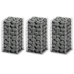 vidaXL 3-delige Schanskorfset 25x25x50 cm gegalvaniseerd, Tuin en Terras, Schuttingen, Verzenden, Nieuw, IJzer, Minder dan 1 meter