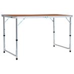 vidaXL Campingtafel inklapbaar 120x60 cm aluminium, Caravans en Kamperen, Kampeermeubelen, Verzenden, Nieuw