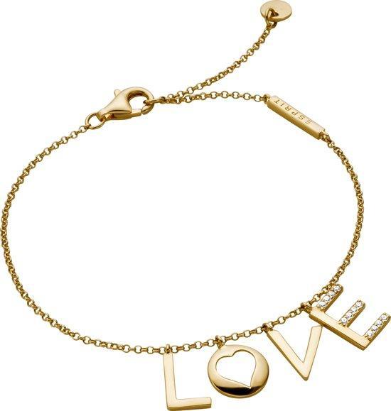 Esprit Amory - Armband - Zilver geelgoudverguld -, Sieraden, Tassen en Uiterlijk, Armbanden, Verzenden