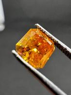 1 pcs Diamant (Natuurlijk gekleurd) - 1.09 ct - Fancy vivid, Nieuw