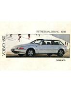 1992 VOLVO 480 INSTRUCTIEBOEKJE DUITS, Auto diversen, Handleidingen en Instructieboekjes