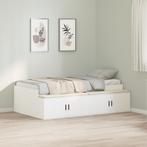 vidaXL Opslagbed Wit 80x200 cm, Huis en Inrichting, Slaapkamer | Bedden, Eenpersoons, Verzenden, Wit, Nieuw