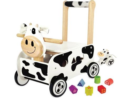 Loop- en Duwwagen Koe, Kinderen en Baby's, Speelgoed | Buiten | Voertuigen en Loopfietsen, Zo goed als nieuw, Verzenden