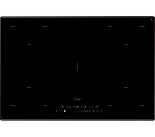 CDA HN7750FR Inductie-kookplaat 77 cm 5-zone Zwart, Witgoed en Apparatuur, Kookplaten, Inbouw, Inductie, Nieuw, 5 kookzones of meer